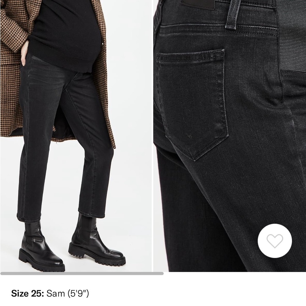 Paige Noella Black Maternity Jeans